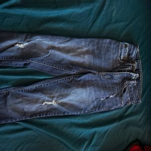 Super High rise ripped jeans